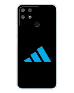 Чехол для Realme NARZO 80 Lite 4G с картинкой «Adidas Cyan Logo»