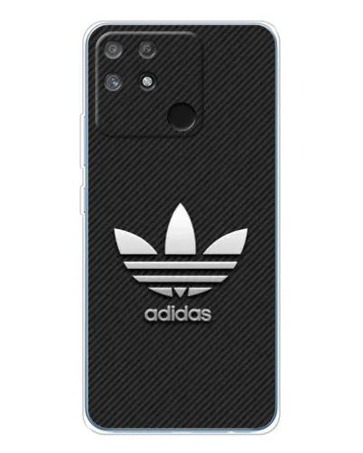 Чехол для Realme NARZO 80 Lite 4G с картинкой «Adidas Карбоновая текстура»