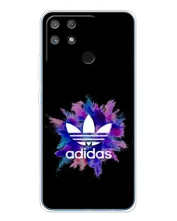 Чехол для Realme NARZO 80 Lite 4G с картинкой «Взрыв красок Adidas»