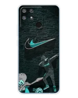 Чехол для Realme NARZO 80 Lite 4G с картинкой «Спортивный арт Nike»