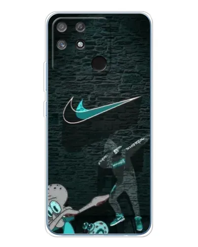 Чехол для Realme NARZO 80 Lite 4G с картинкой «Спортивный арт Nike»