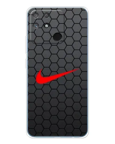 Чехол для Realme NARZO 80 Lite 4G с картинкой «Nike — карбоновая сетка»