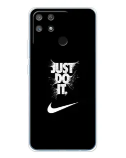 Чехол для Realme NARZO 80 Lite 4G с картинкой «Текстовый принт Nike»