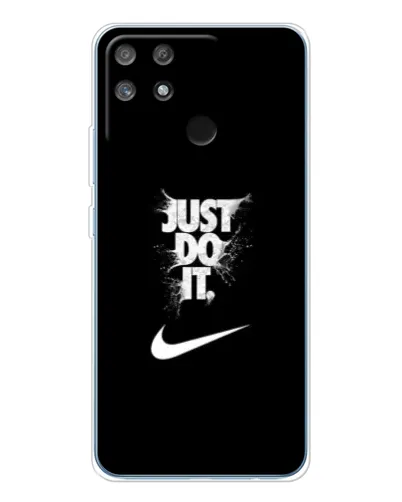 Чехол для Realme NARZO 80 Lite 4G с картинкой «Текстовый принт Nike»