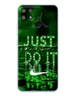 Чехол для Realme NARZO 80 Lite 4G с картинкой «Зеленый неоновый Nike»