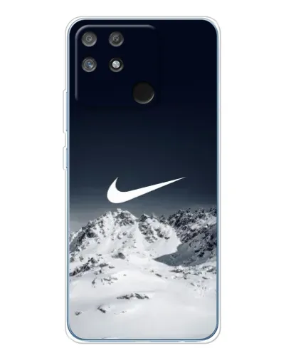Чехол для Realme NARZO 80 Lite 4G с картинкой «Nike — зимние горы»