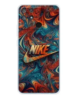 Чехол для Realme NARZO 80 Lite 4G с картинкой «Nike в абстракции»