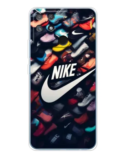 Чехол для Realme NARZO 80 Lite 4G с картинкой «Коллекция кроссовок Nike»