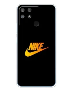Чехол для Realme NARZO 80 Lite 4G с картинкой «Золотой логотип Nike»