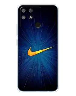 Чехол для Realme NARZO 80 Lite 4G с картинкой «Синий пульс Nike»
