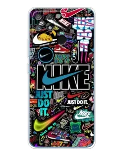 Чехол для Realme NARZO 80 Lite 4G с картинкой «Яркий коллаж Nike»