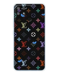 Чехол для Realme NARZO 80 Lite 4G с картинкой «Цветная монограмма LV»