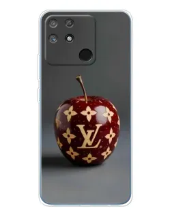 Чехол для Realme NARZO 80 Lite 4G с картинкой «Красное яблоко LV»