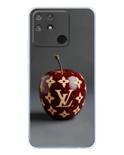 Чехол для Realme NARZO 80 Lite 4G с картинкой «Красное яблоко LV»