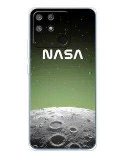 Чехол для Realme NARZO 80 Lite 4G с картинкой «NASA — лунный градиент»