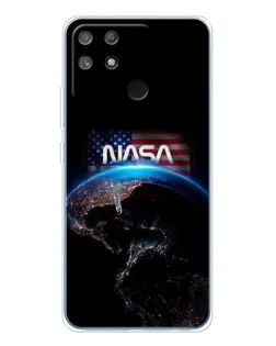 Чехол для Realme NARZO 80 Lite 4G с картинкой «Земля из космоса NASA»