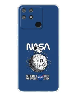 Чехол для Realme NARZO 80 Lite 4G с картинкой «NASA — лунная миссия»