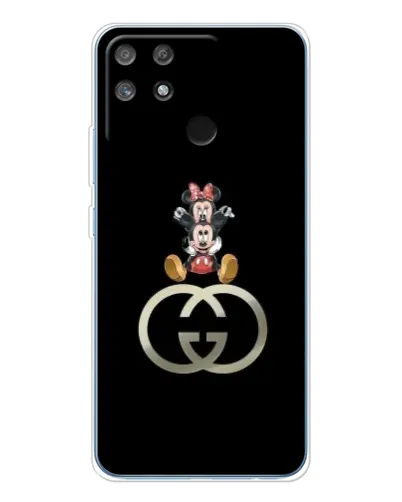 Чехол для Realme NARZO 80 Lite 4G с картинкой «Минни Маус на лого»