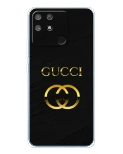 Чехол для Realme NARZO 80 Lite 4G с картинкой «Золотой логотип Gucci»
