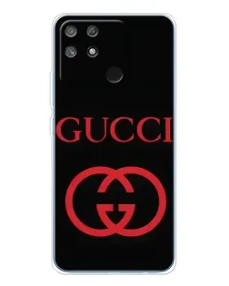 Чехол для Realme NARZO 80 Lite 4G с картинкой «Gucci — красный логотип»