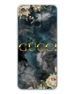 Чехол для Realme NARZO 80 Lite 4G с картинкой «Абстрактные цветы Gucci»
