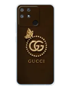 Чехол для Realme NARZO 80 Lite 4G с картинкой «Gucci — золотая бабочка»