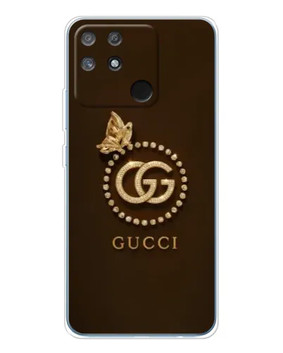 Чехол для Realme NARZO 80 Lite 4G с картинкой «Gucci — золотая бабочка»