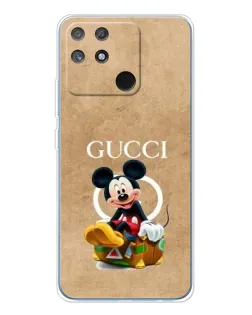 Чехол для Realme NARZO 80 Lite 4G с картинкой «Микки Маус Gucci — крафт»