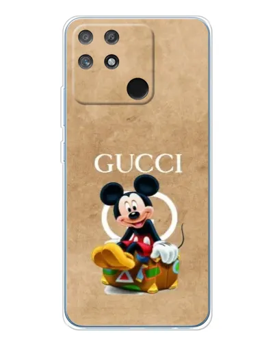 Чехол для Realme NARZO 80 Lite 4G с картинкой «Микки Маус Gucci — крафт»