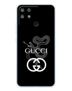 Чехол для Realme NARZO 80 Lite 4G с картинкой «Gucci — серебряная змея»