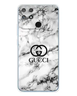 Чехол для Realme NARZO 80 Lite 4G с картинкой «Gucci — мраморный шик»