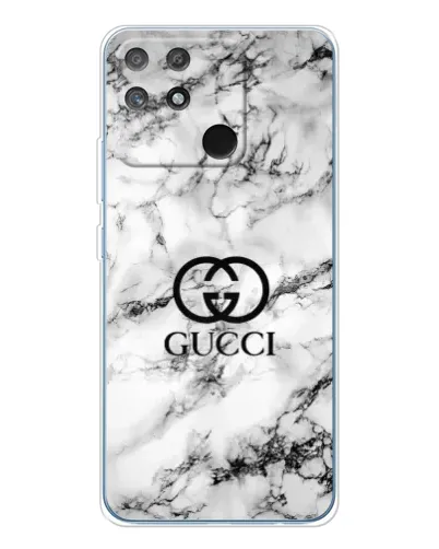 Чехол для Realme NARZO 80 Lite 4G с картинкой «Gucci — мраморный шик»