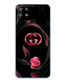 Чехол для Realme NARZO 80 Lite 4G с картинкой «Gucci — неоновая роза»