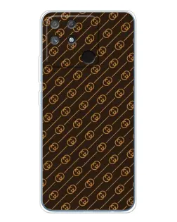 Чехол для Realme NARZO 80 Lite 4G с картинкой «Gucci — золотые диагонали»