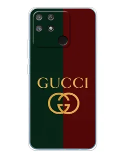 Чехол для Realme NARZO 80 Lite 4G с картинкой «Gucci — темно-зеленый градиент»
