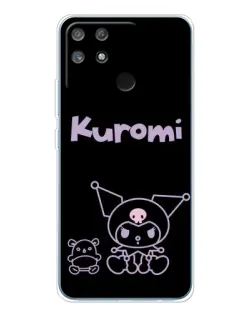 Чехол для Realme NARZO 80 Lite 4G с картинкой «Kuromi — черный минимализм» Чехол для Realme NARZO 80 Lite 4G с картинкой «Kuromi — черный минимализм»