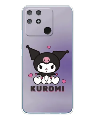 Чехол для Realme NARZO 80 Lite 4G с картинкой «Kuromi — фиолетовый арт»
