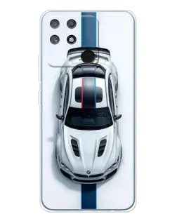 Чехол для Realme NARZO 80 Lite 4G с картинкой «Вид сверху — BMW M»