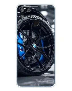 Чехол для Realme NARZO 80 Lite 4G с картинкой «Колесо BMW вблизи»