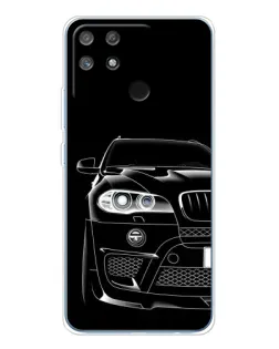 Чехол для Realme NARZO 80 Lite 4G с картинкой «Темный силуэт BMW»