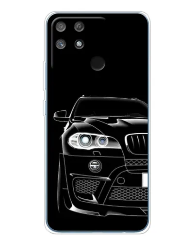 Чехол для Realme NARZO 80 Lite 4G с картинкой «Темный силуэт BMW»