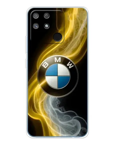 Чехол для Realme NARZO 80 Lite 4G с картинкой «Золотистый дым BMW»