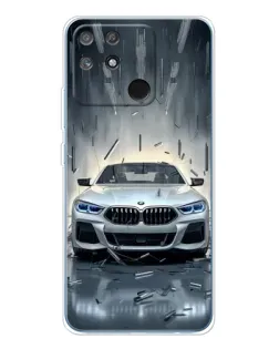 Чехол для Realme NARZO 80 Lite 4G с картинкой «BMW в свете фар»