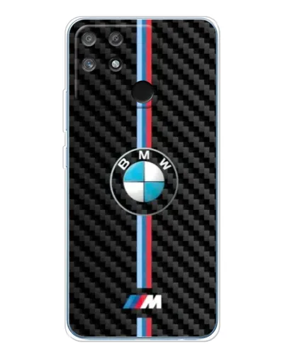 Чехол для Realme NARZO 80 Lite 4G с картинкой «Эмблема BMW и карбон»