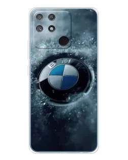 Чехол для Realme NARZO 80 Lite 4G с картинкой «Логотип BMW — лед»
