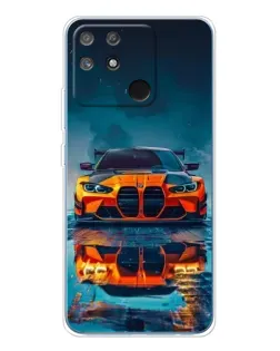 Чехол для Realme NARZO 80 Lite 4G с картинкой «BMW — золотая эмблема»