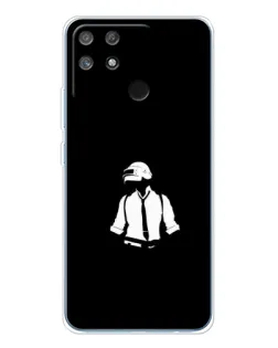 Чехол для Realme NARZO 80 Lite 4G с картинкой «PUBG — белый шлем»