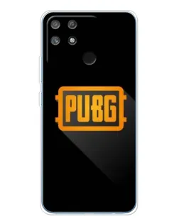 Чехол для Realme NARZO 80 Lite 4G с картинкой «PUBG — рамка лого»