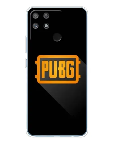 Чехол для Realme NARZO 80 Lite 4G с картинкой «PUBG — рамка лого»