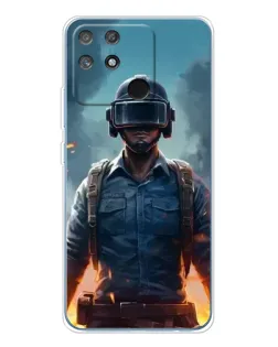 Чехол для Realme NARZO 80 Lite 4G с картинкой «PUBG — реалистичный герой»
